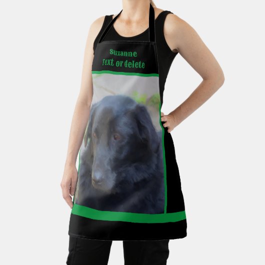 Black Labrador Retriever gepersonaliseerd Schort (Insitu)