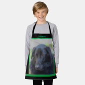 Black Labrador Retriever gepersonaliseerd Schort (Gedragen)