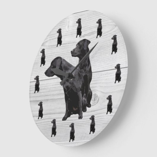 Black Labrador Retriever — grote klok (Hoek)
