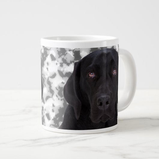 Black Labrador Retriever Grote Koffiekop (Voorkant rechts)