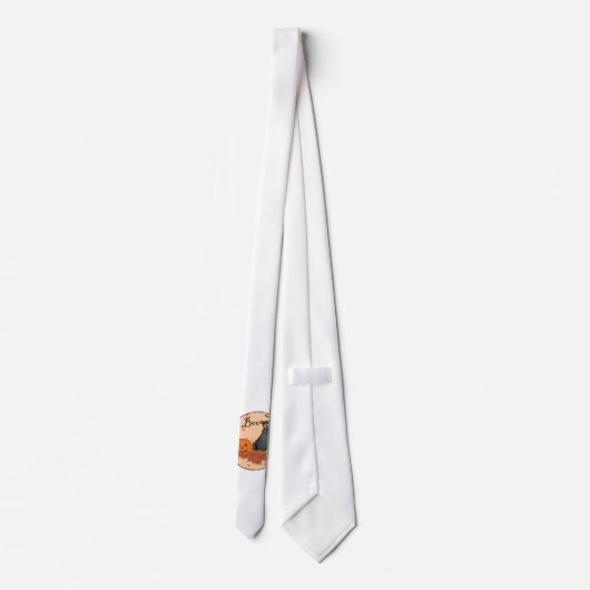 Black Labrador Retriever Halloween Stropdas (Achterkant)