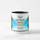 Black Labrador Retriever Hond Loyale Vriend Mok (Midden)