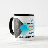 Black Labrador Retriever Hond Loyale Vriend Mok (Voorkant links)