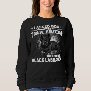 Black Labrador Retriever Hondeneigenaar Ik vroeg o Trui