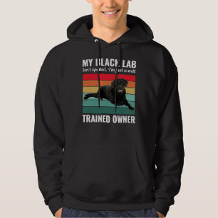 Black Labrador Retriever Hondenlab Eigenaar Traine Hoodie