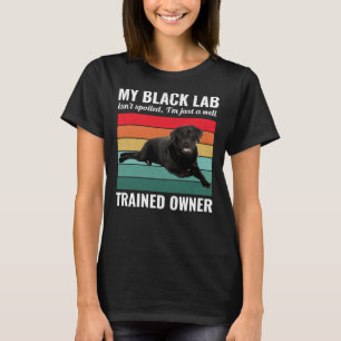 Black Labrador Retriever Hondenlab Eigenaar Traine T-shirt