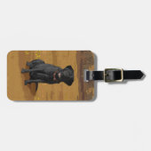 Black Labrador Retriever Hondenliefhebber Gift Bagagelabel (Voorkant horizontaal)