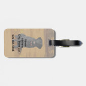 Black Labrador Retriever Hondenliefhebber Gift Bagagelabel (Achterkant horizontaal)