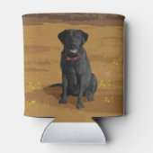Black Labrador Retriever Hondenliefhebber Gift Blikjeskoeler (Achterkant)