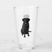 Black Labrador Retriever Hondenliefhebber Gift Glas (Voorkant)