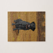Black Labrador Retriever Hondenliefhebber Gift Legpuzzel (Horizontaal)