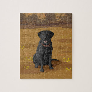 Black Labrador Retriever Hondenliefhebber Gift Legpuzzel