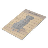 Black Labrador Retriever Hondenliefhebber Gift Notitieblok (Schuin)