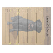 Black Labrador Retriever Hondenliefhebber Gift Notitieblok (Voorkant)