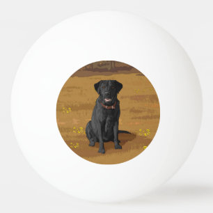 Black Labrador Retriever Hondenliefhebber Gift Pingpongbal