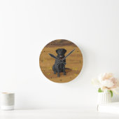 Black Labrador Retriever Hondenliefhebber Gift Ronde Klok (Huis)