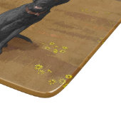 Black Labrador Retriever Hondenliefhebber Gift Snijplank (Hoek)