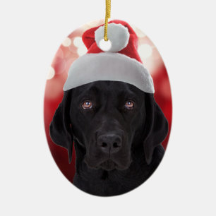 Black Labrador Retriever Keramisch Ornament