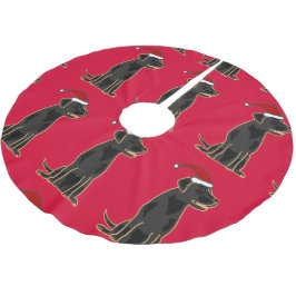 Black Labrador Retriever kerstboomrok Kerstboom Rok