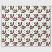 Black Labrador Retriever Kerstmis Cadeaupapier (Vlak)