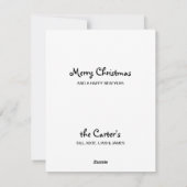 Black Labrador Retriever Kerstmis Feestdagenkaart (Achterkant)