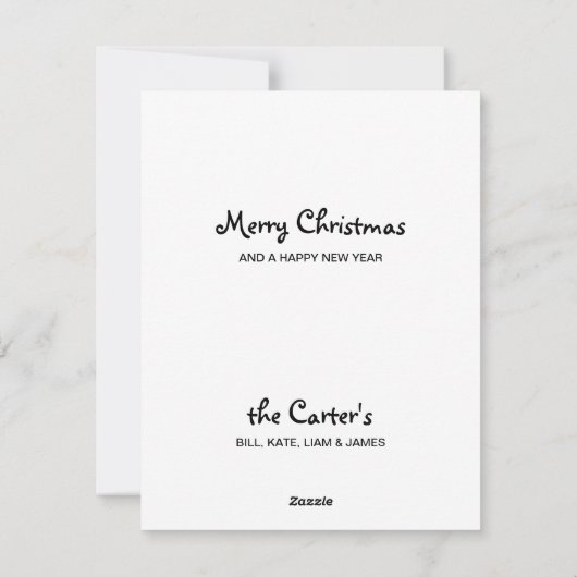 Black Labrador Retriever Kerstmis Feestdagenkaart (Achterkant)