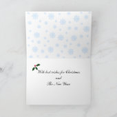 Black Labrador Retriever kerstsnowflake Feestdagen Kaart (Binnen)