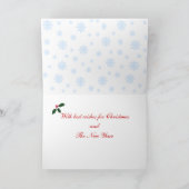 Black Labrador Retriever kerstsnowflake Feestdagen Kaart (Binnen)