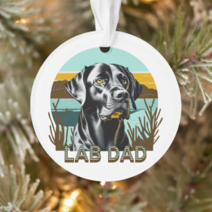 Black Labrador Retriever   Lab Pap Ornament
