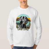 Black Labrador Retriever | Lab Pap T-shirt (Voorkant)