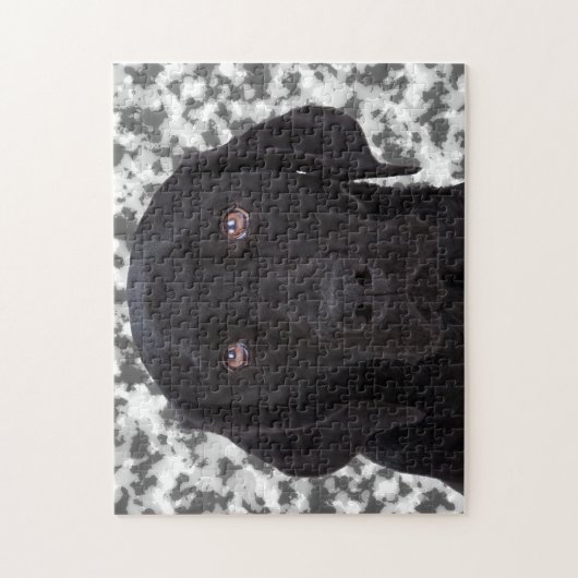 Black Labrador Retriever Legpuzzel (Verticaal)