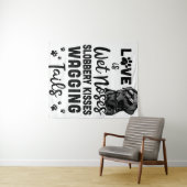 Black Labrador Retriever Love My Dog Gezegde Quott Wandkleed (In Situ (horizontaal))