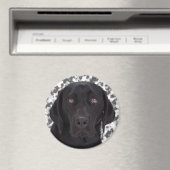 Black Labrador Retriever Magneet (Insitu (Vaatwasser))
