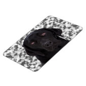 Black Labrador Retriever Magneet (Linkerzijde)