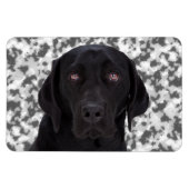 Black Labrador Retriever Magneet (Horizontaal)