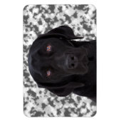 Black Labrador Retriever Magneet (Verticaal)