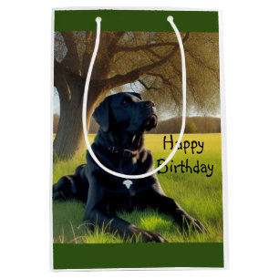 Black Labrador Retriever Medium Cadeauzakje