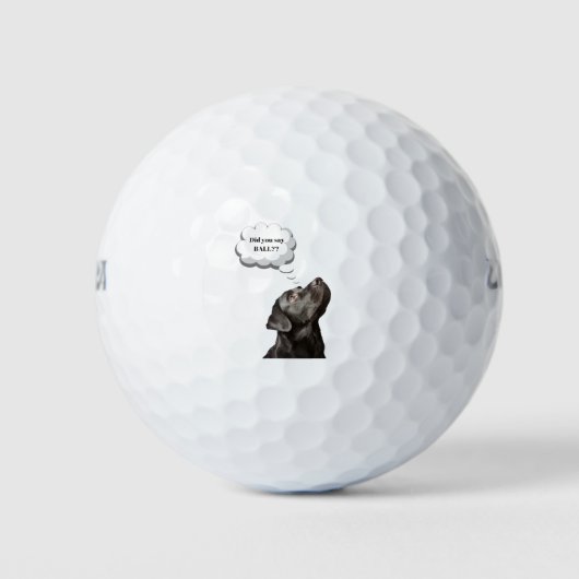 Black Labrador Retriever Meme zei je dat hij een b Golfballen (Voorkant)