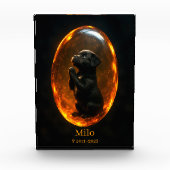 Black Labrador Retriever Memorial  Photo Block Fotoblokken (Voorkant)