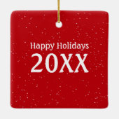 Black Labrador Retriever met Santa Claus Pet Keramisch Ornament (Achterkant)