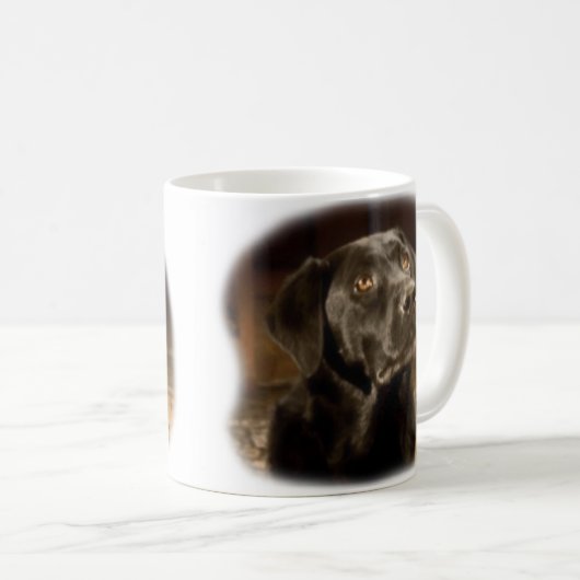 Black Labrador Retriever mok (Voorkant rechts)