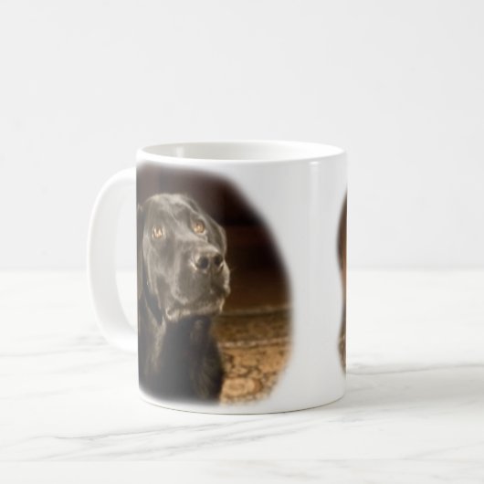 Black Labrador Retriever mok (Voorkant links)