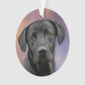 Black Labrador Retriever Ornament (voorkant)