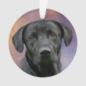 Black Labrador Retriever Ornament (voorkant)