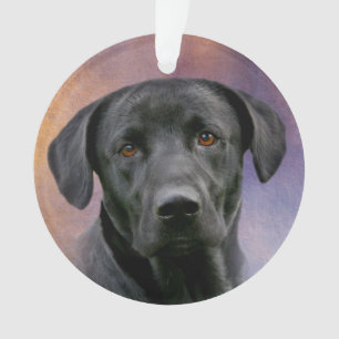 Black Labrador Retriever Ornament
