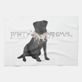 Black Labrador Retriever Party Theedoek (Horizontaal)