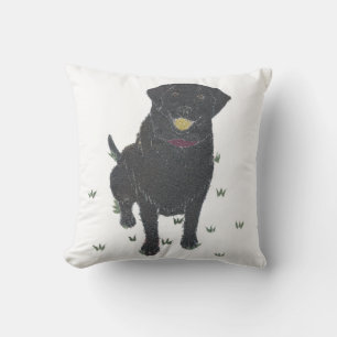 Black Labrador Retriever Pillow Kussen