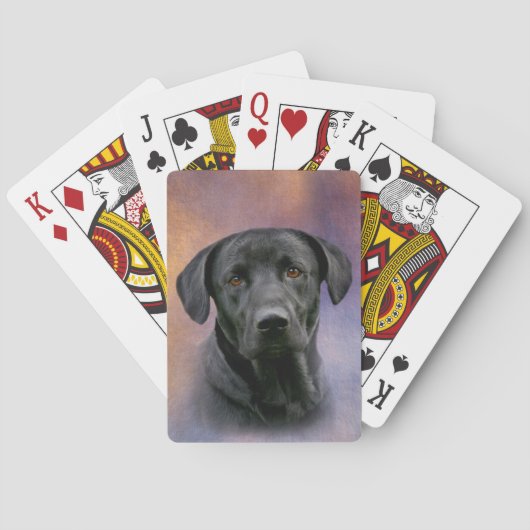 Black Labrador Retriever Pokerkaarten (Achterkant)
