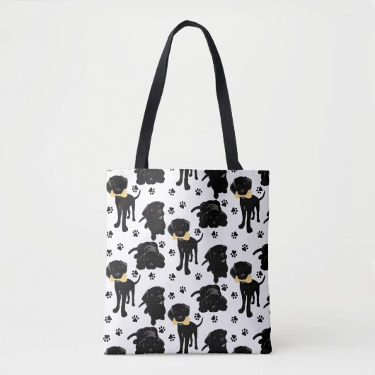 Black Labrador Retriever Puppies Tote Bag (Voorkant)