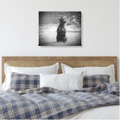 Black Labrador Retriever Puppy Canvas Afdruk (Insitu (Slaapkamer))